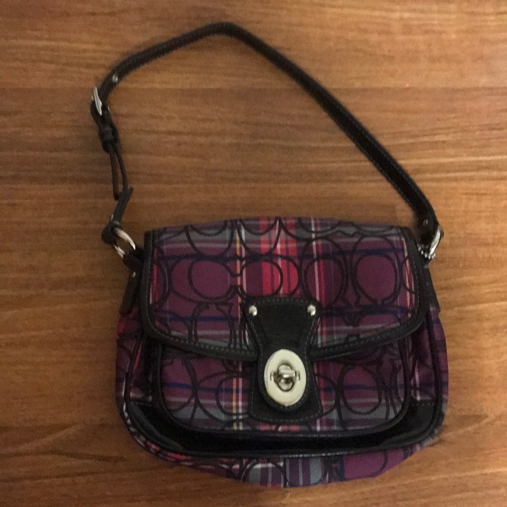 Purple and Pink Coach Purse